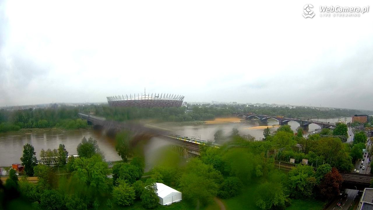 Warszawa - widok na Stadion Narodowy - 25 kwiecień 2025, 08:02