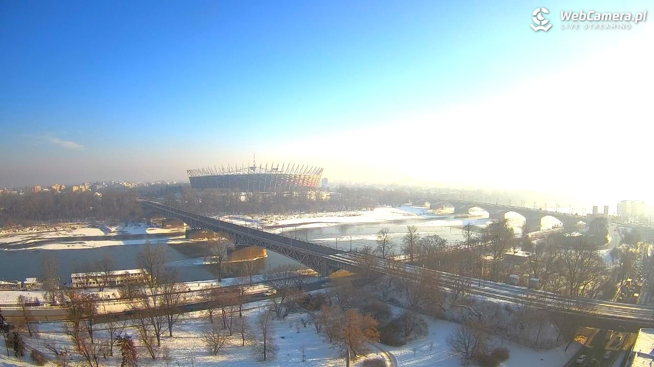 Warszawa - widok na Stadion Narodowy - 22 styczeń 2026, 10:19