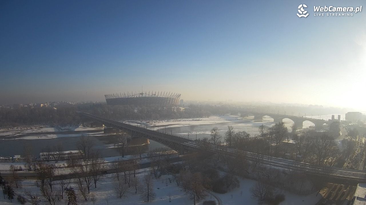 Warszawa - widok na Stadion Narodowy - 20 styczeń 2026, 09:34