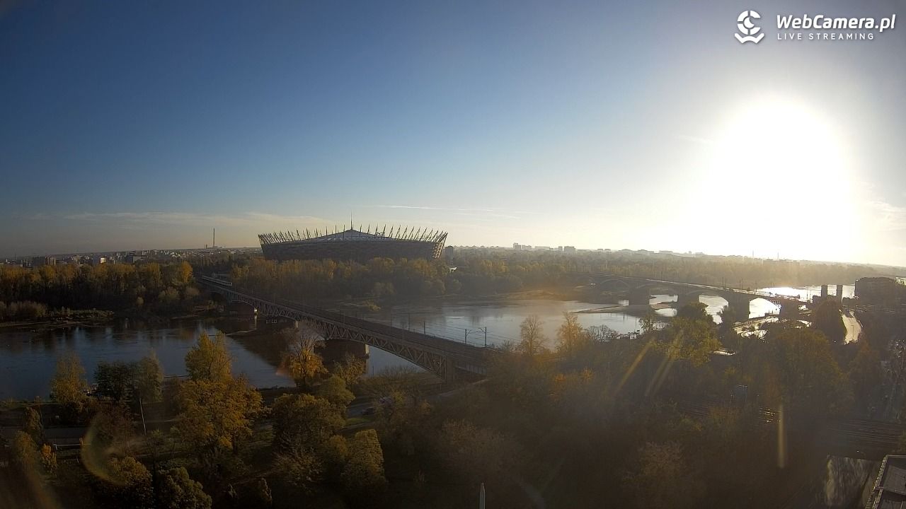 Warszawa - widok na Stadion Narodowy - 23 październik 2026, 06:36