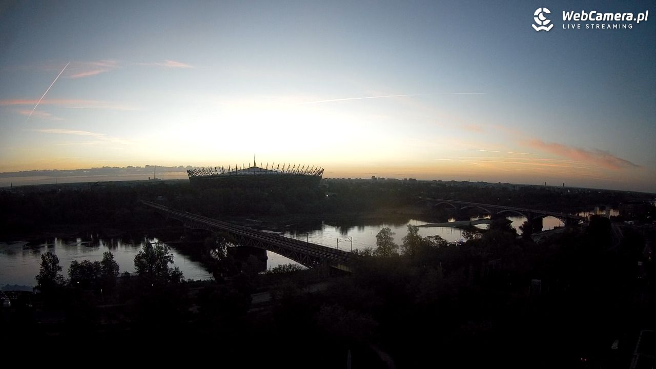 Warszawa - widok na Stadion Narodowy - 07 wresień 2026, 05:40