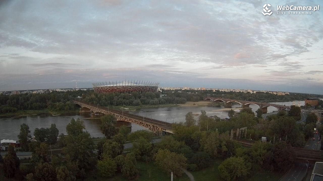 Warszawa - widok na Stadion Narodowy - 21 lipiec 2026, 20:41