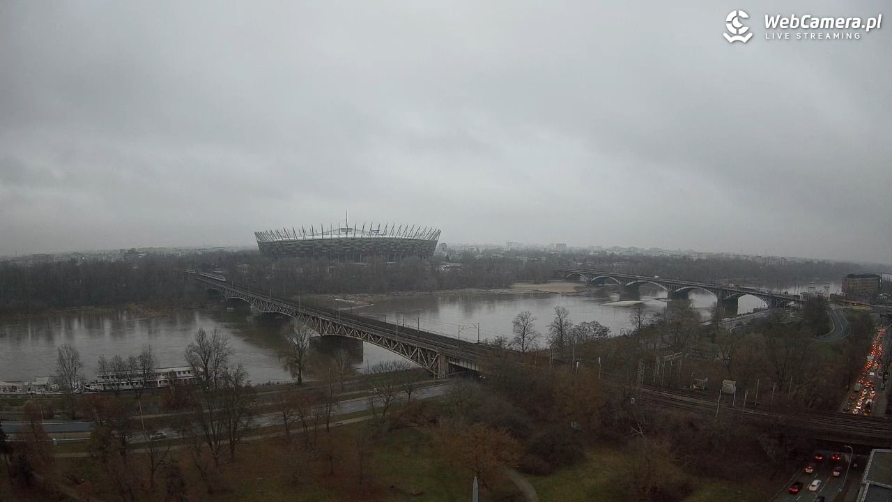 Warszawa - widok na Stadion Narodowy - 03 grudzień 2025, 07:52