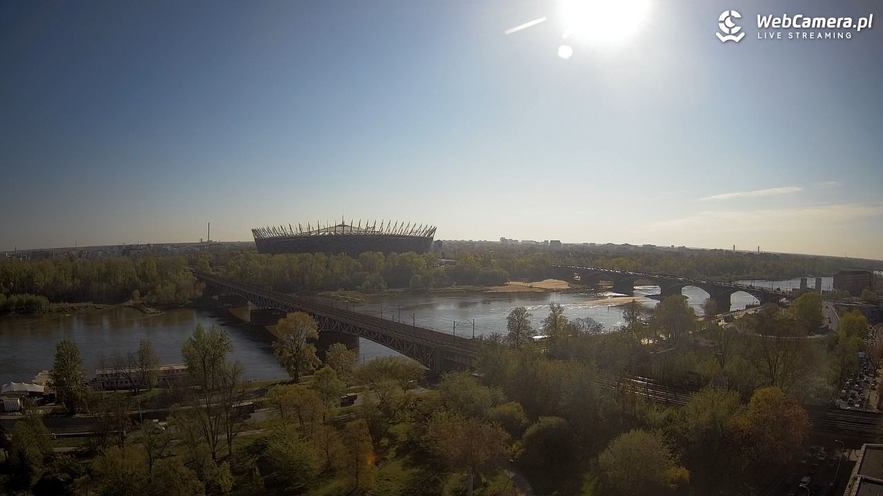 Warszawa - widok na Stadion Narodowy - 21 kwiecień 2026, 08:34