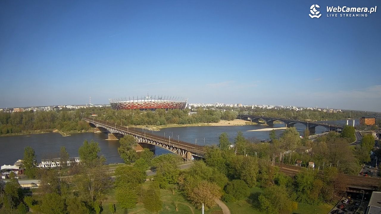 Warszawa - widok na Stadion Narodowy - 25 kwiecień 2026, 16:33