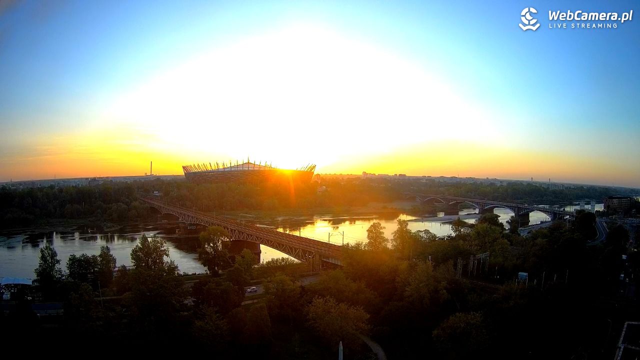 Warszawa - widok na Stadion Narodowy - 09 wresień 2026, 06:17