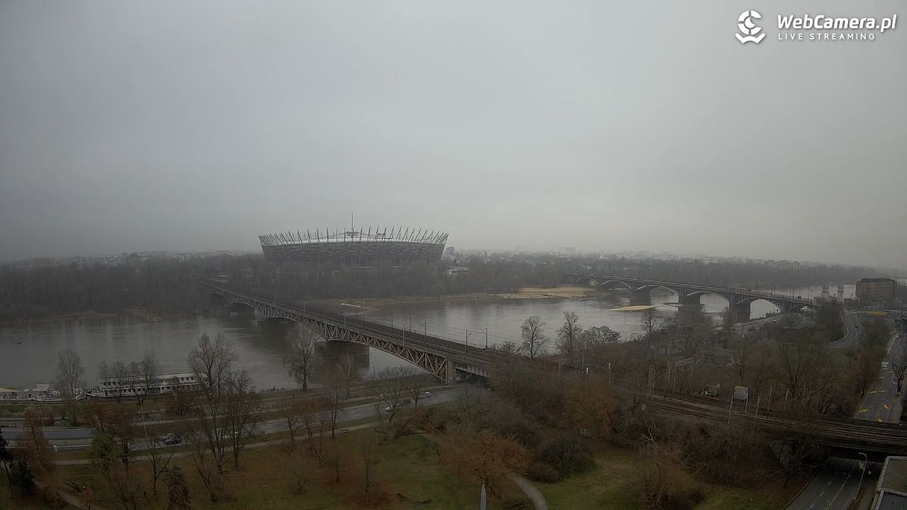 Warszawa - widok na Stadion Narodowy - 30 listopad 2025, 11:27