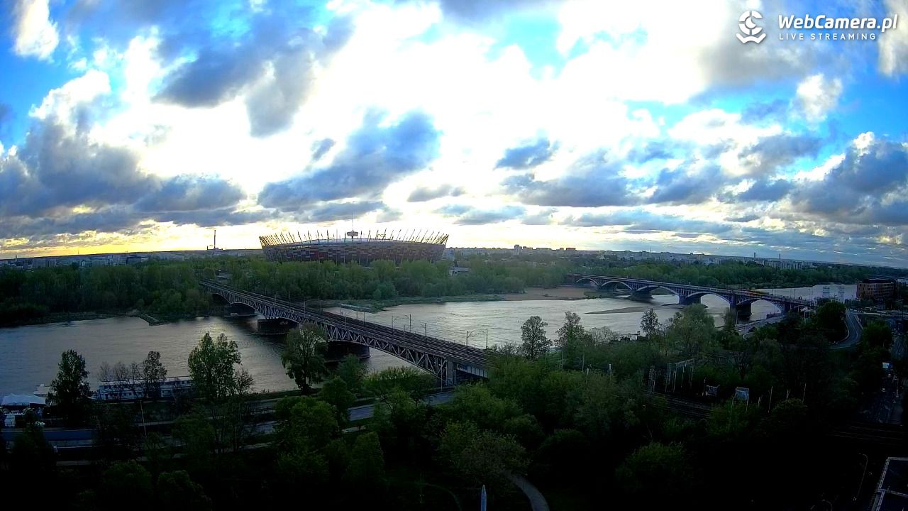Warszawa - widok na Stadion Narodowy - 26 kwiecień 2026, 06:19