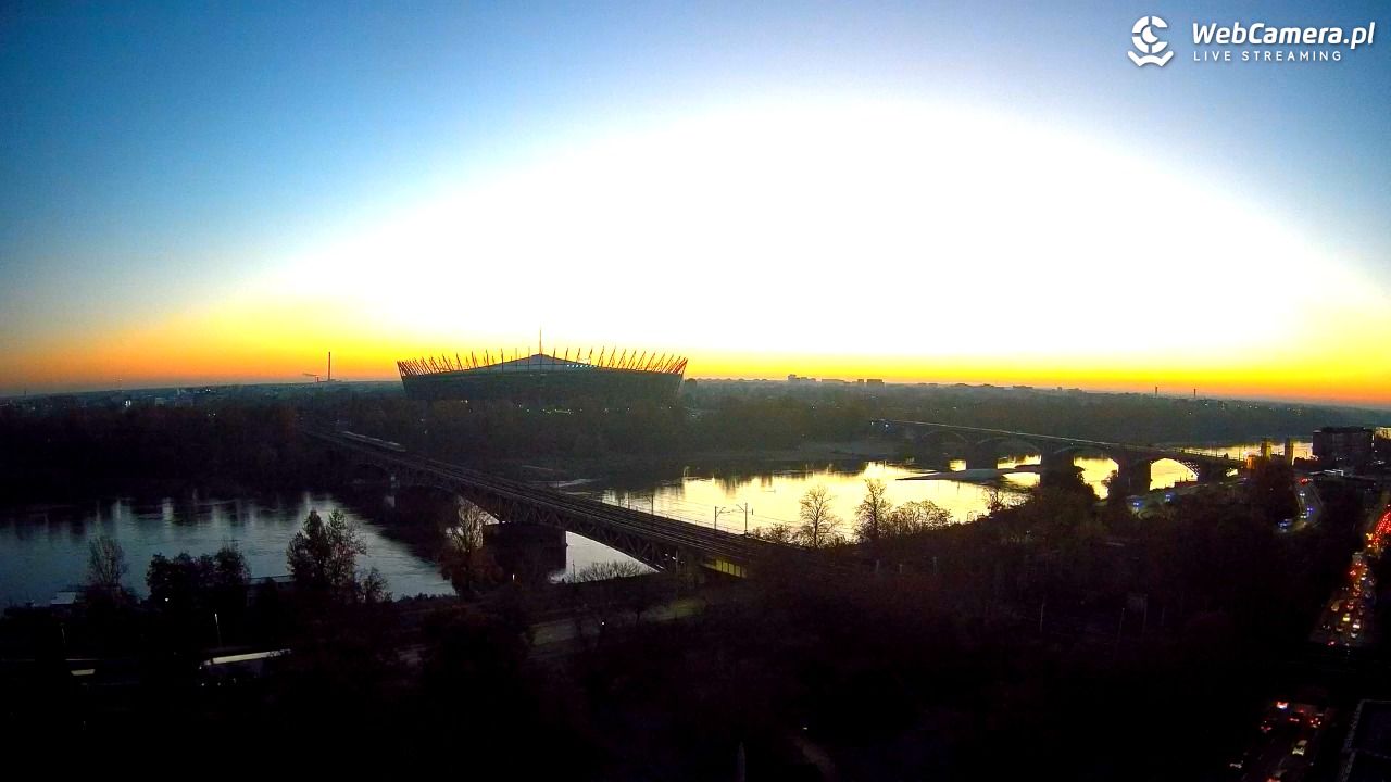 Warszawa - widok na Stadion Narodowy - 21 październik 2025, 06:50