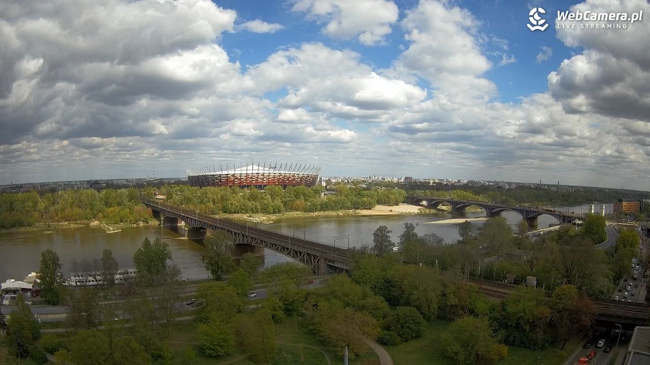 Warszawa - widok na Stadion Narodowy - 24 kwiecień 2026, 14:30