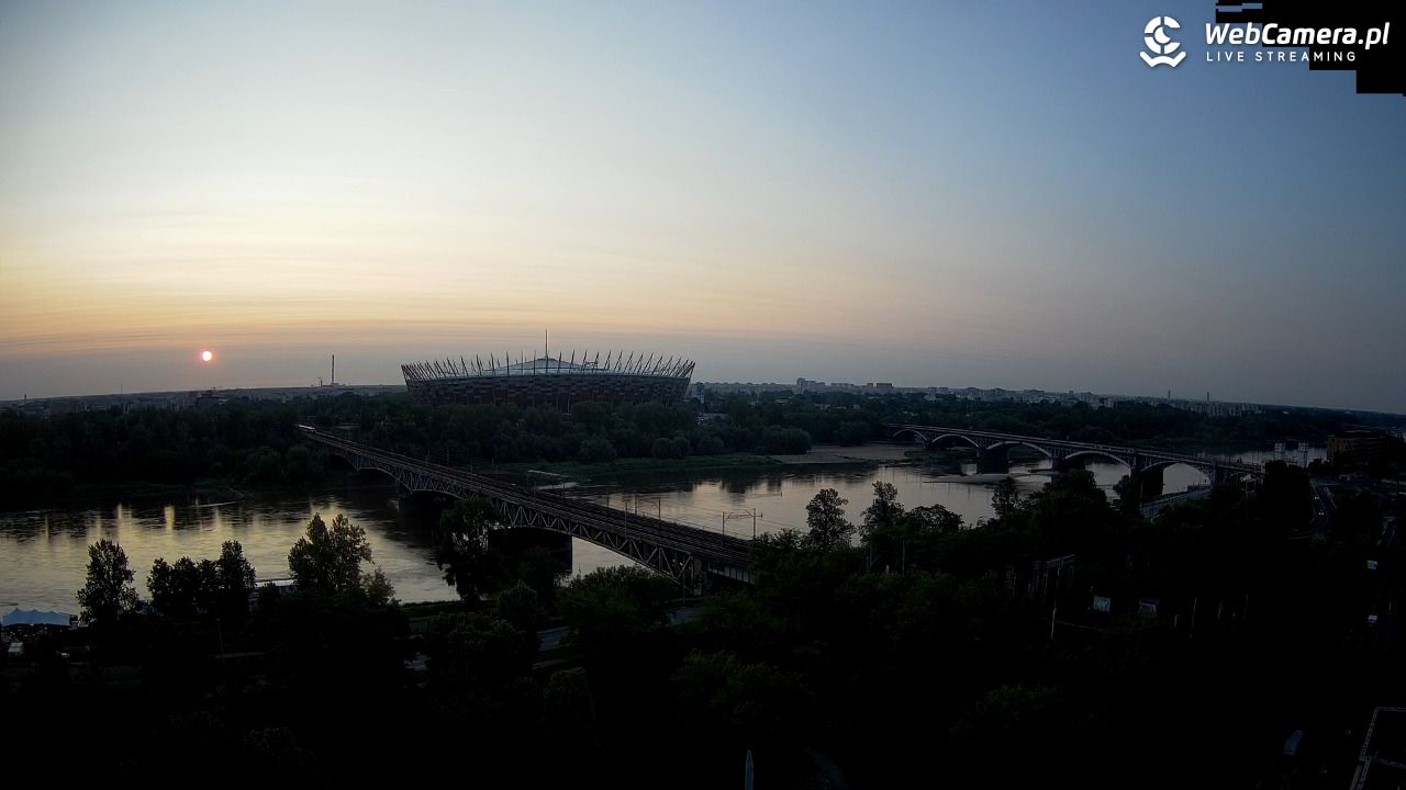 Warszawa - widok na Stadion Narodowy - 10 czerwiec 2025, 04:38