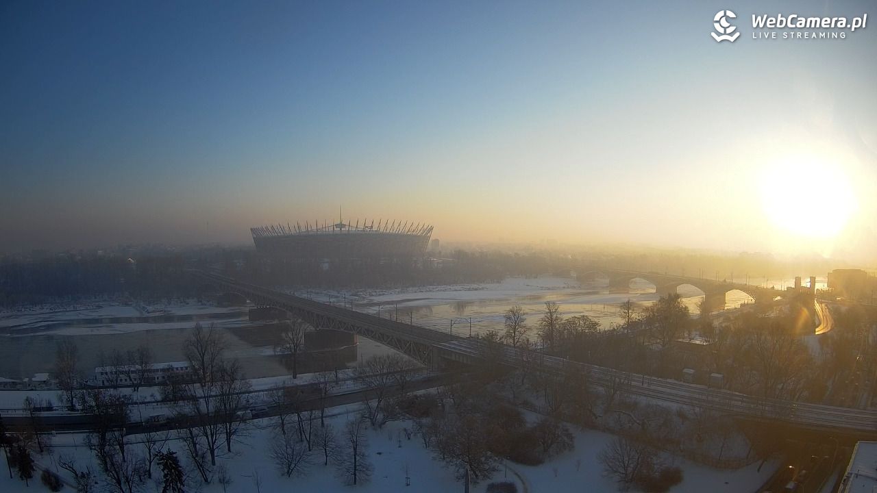 Warszawa - widok na Stadion Narodowy - 21 styczeń 2026, 08:12