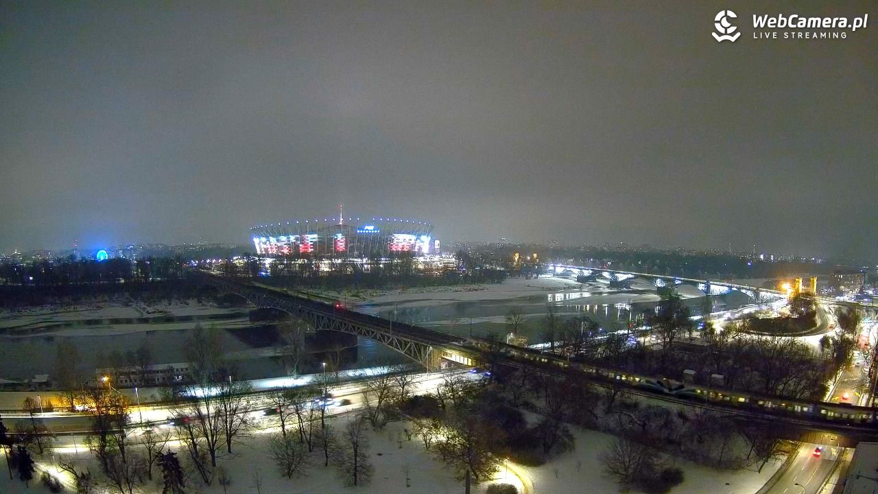Warszawa - widok na Stadion Narodowy - 22 styczeń 2026, 19:13
