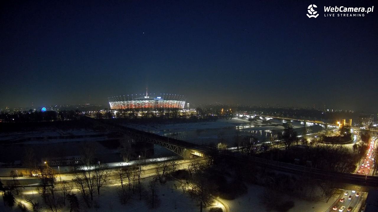 Warszawa - widok na Stadion Narodowy - 20 styczeń 2026, 16:58