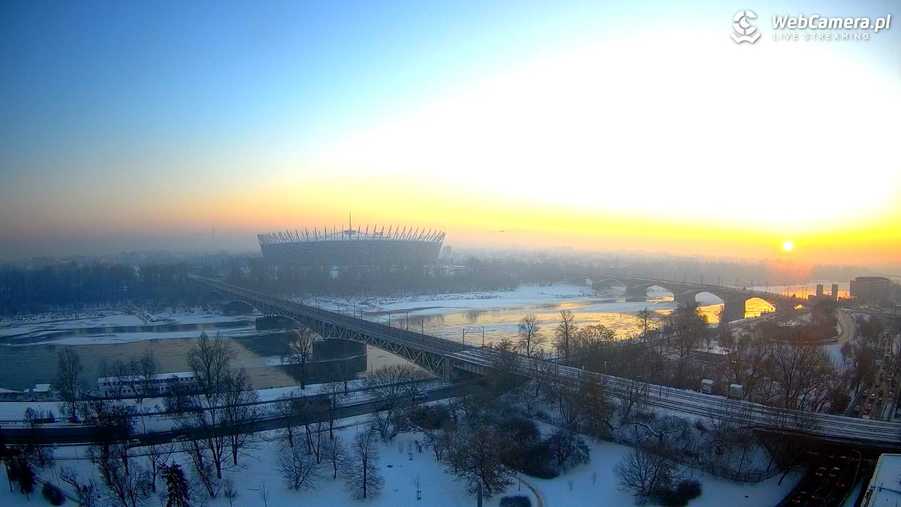 Warszawa - widok na Stadion Narodowy - 21 styczeń 2026, 07:43
