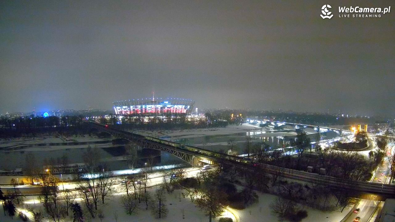 Warszawa - widok na Stadion Narodowy - 22 styczeń 2026, 19:14