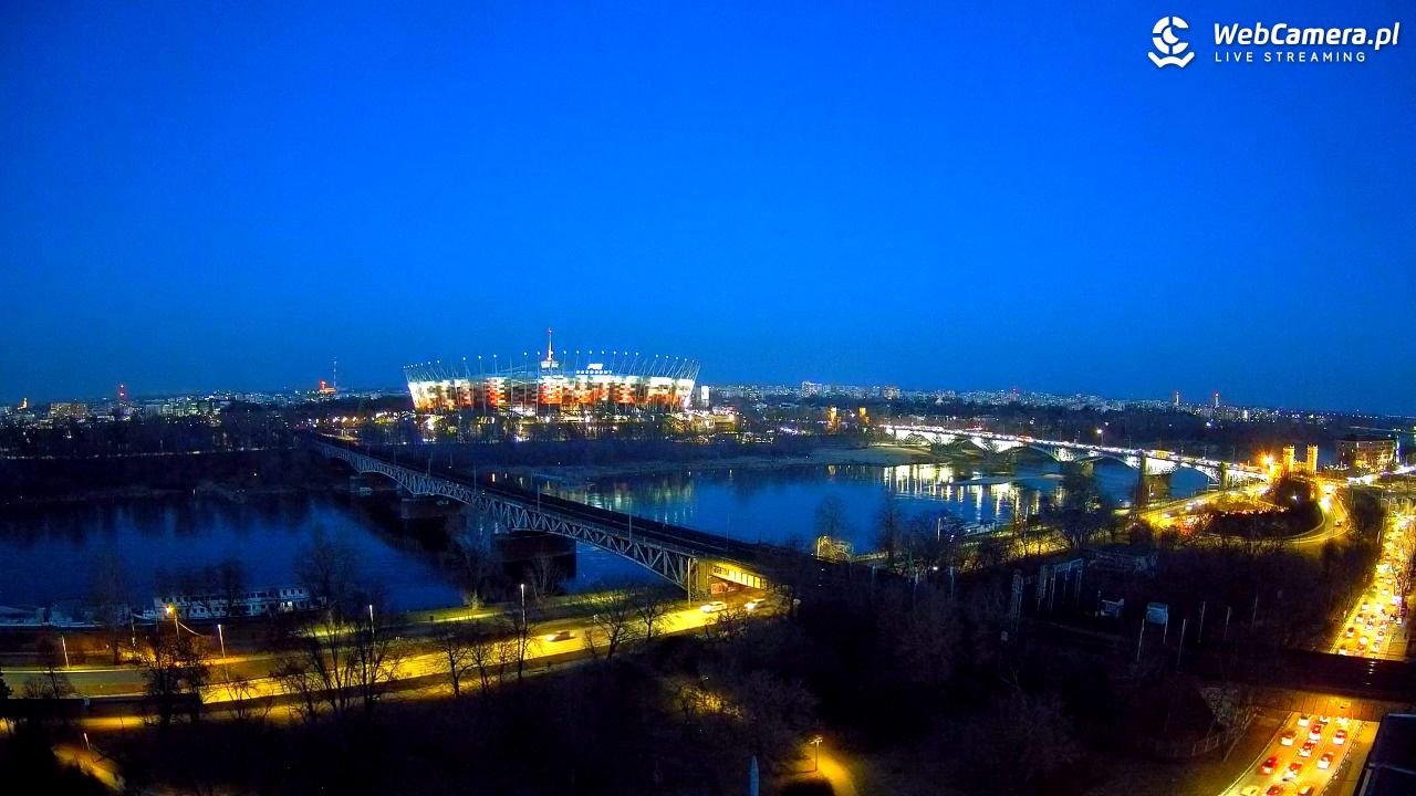 Warszawa - widok na Stadion Narodowy - 07 marzec 2026, 18:03