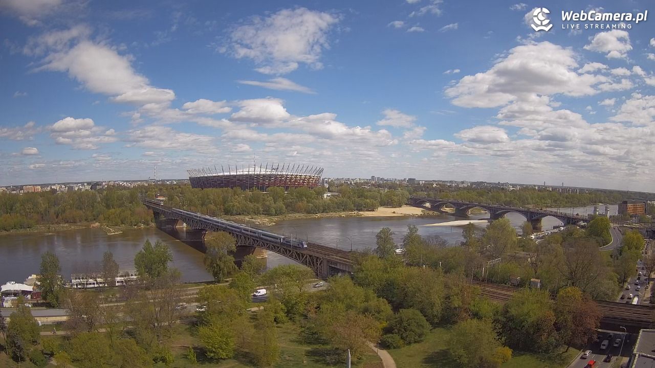 Warszawa - widok na Stadion Narodowy - 24 kwiecień 2026, 13:00