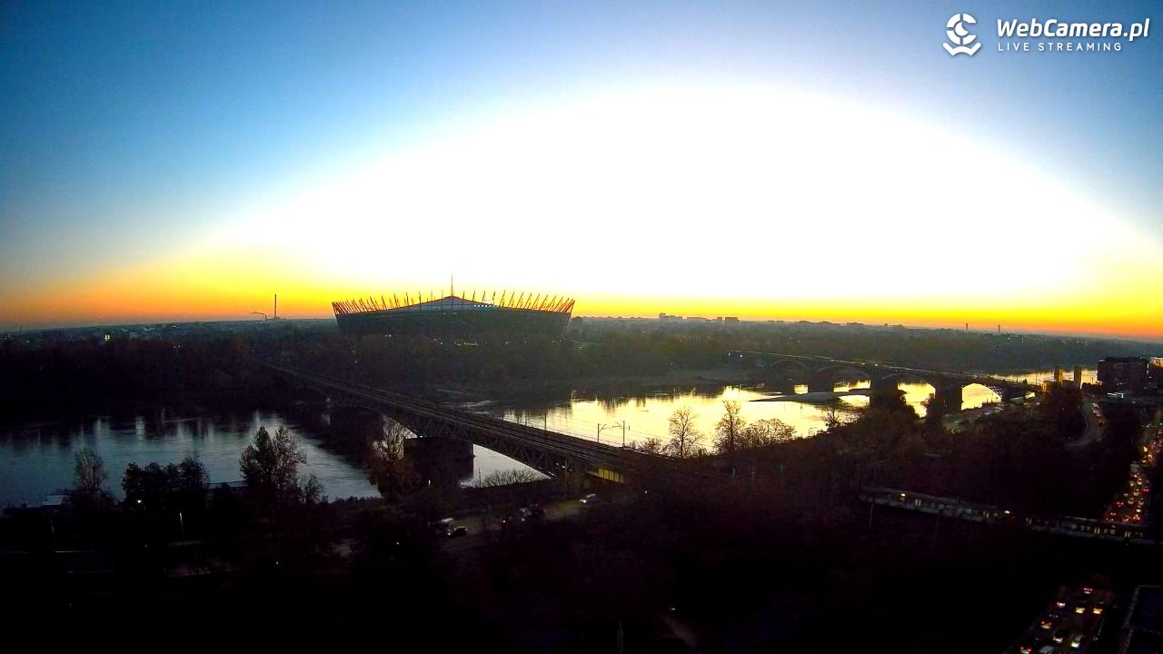 Warszawa - widok na Stadion Narodowy - 21 październik 2025, 06:49