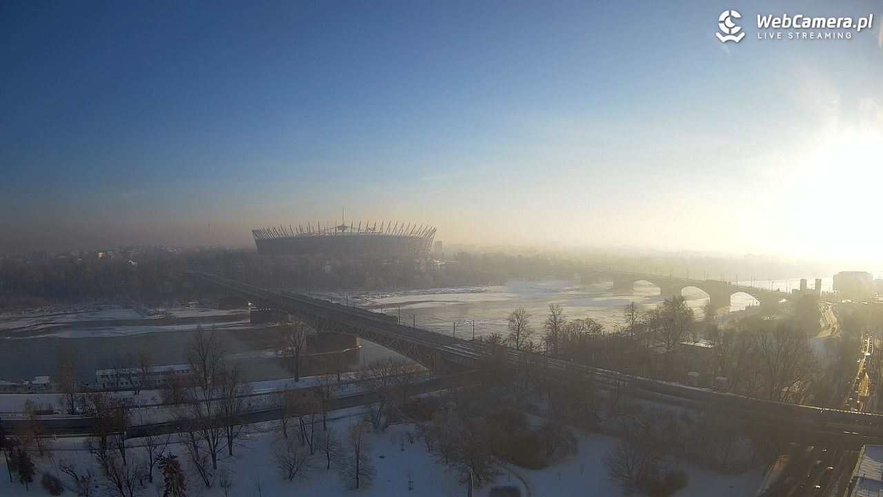 Warszawa - widok na Stadion Narodowy - 20 styczeń 2026, 08:46