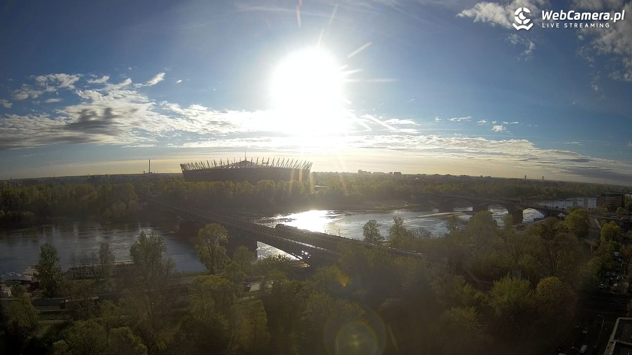 Warszawa - widok na Stadion Narodowy - 24 kwiecień 2026, 06:57