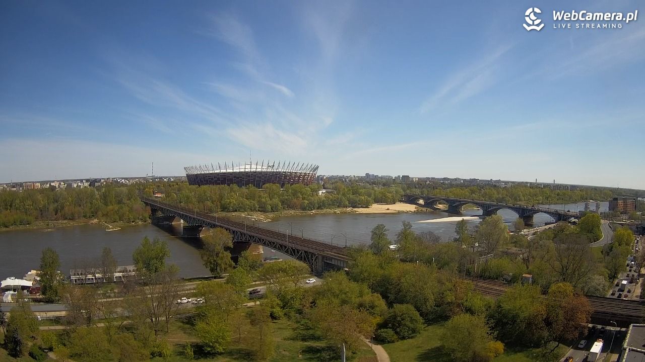 Warszawa - widok na Stadion Narodowy - 22 kwiecień 2026, 12:15