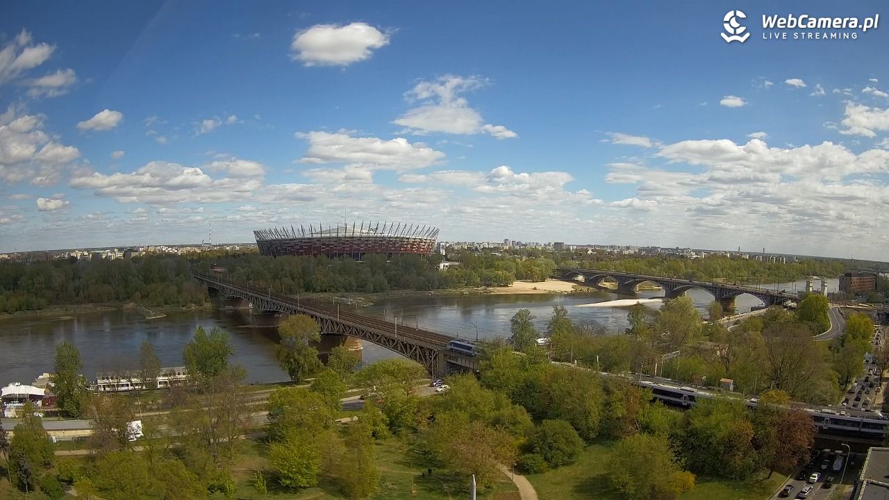 Warszawa - widok na Stadion Narodowy - 24 kwiecień 2026, 13:08