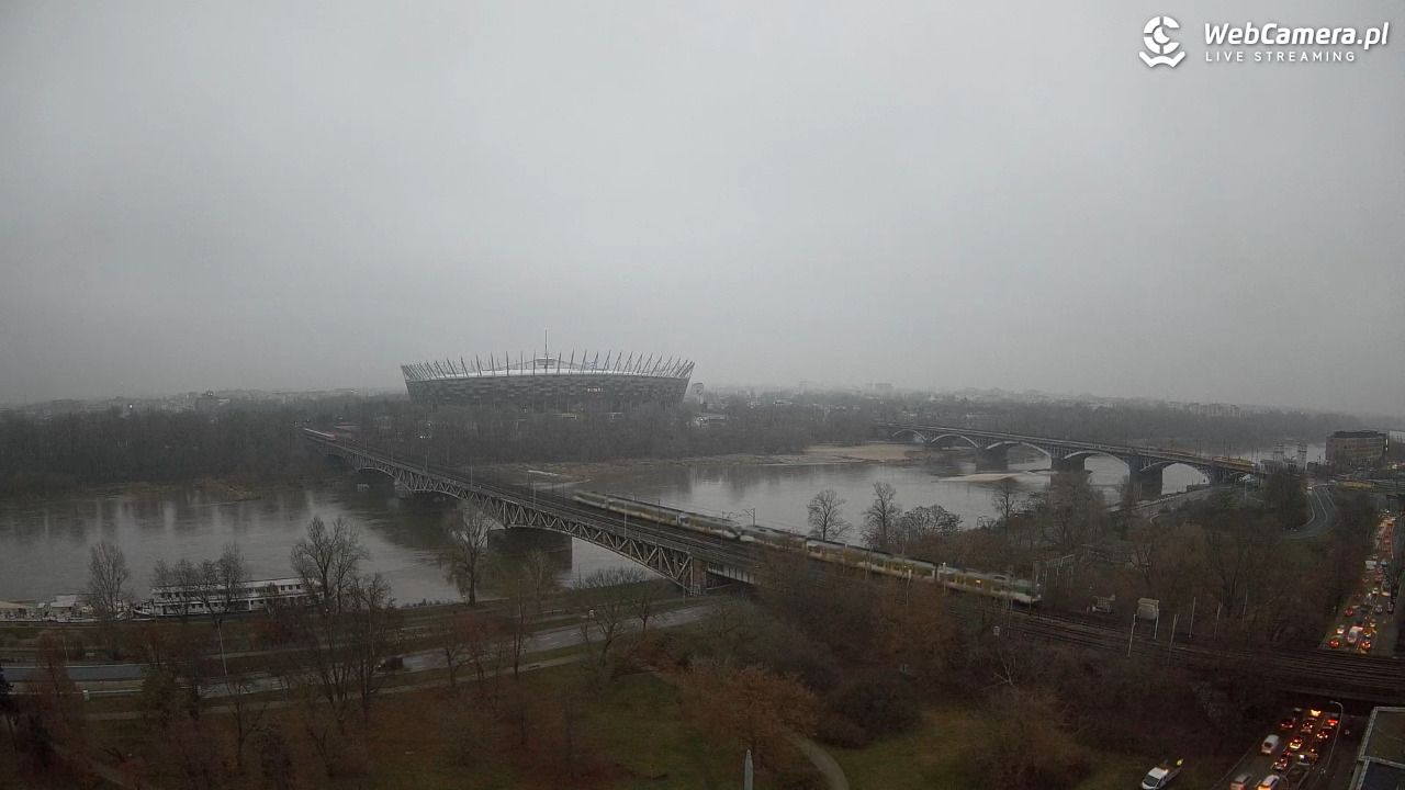 Warszawa - widok na Stadion Narodowy - 05 grudzień 2025, 07:38