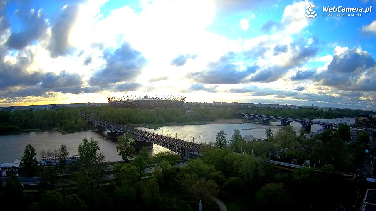 Warszawa - widok na Stadion Narodowy - 26 kwiecień 2026, 06:17