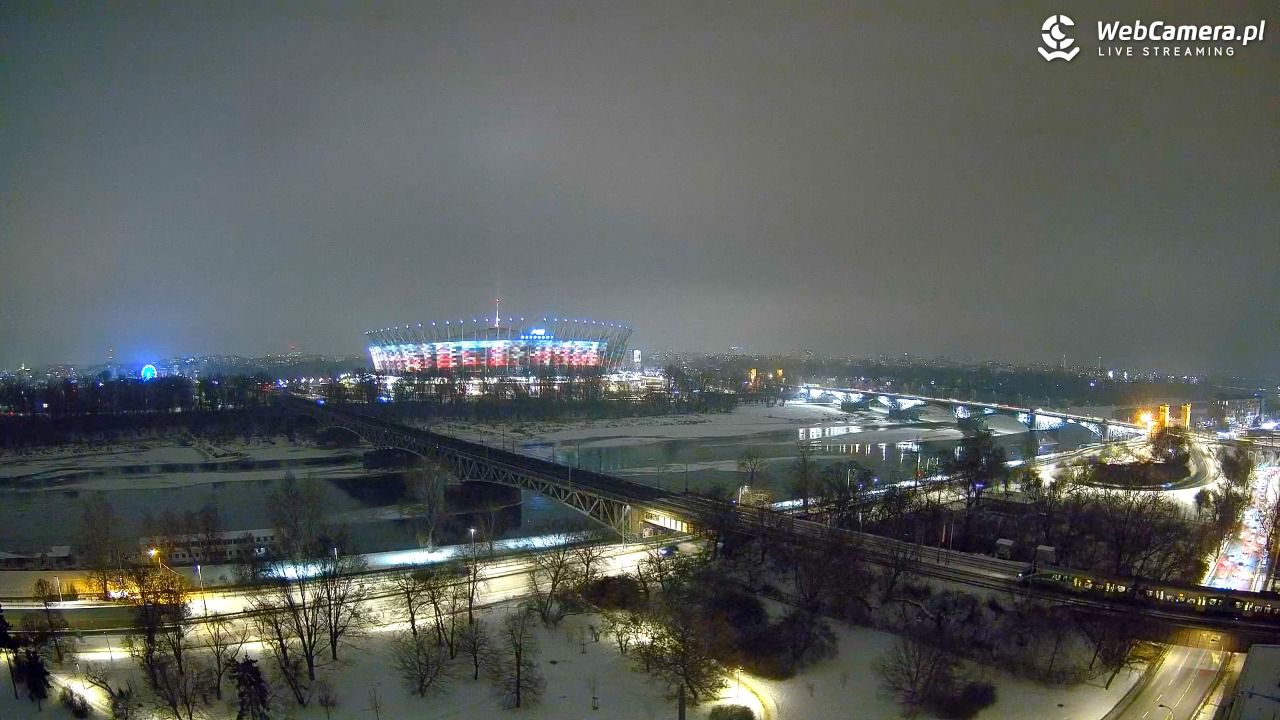 Warszawa - widok na Stadion Narodowy - 22 styczeń 2026, 19:13