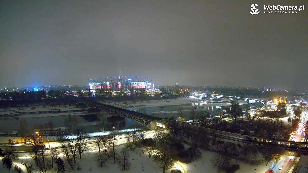 Warszawa - widok na Stadion Narodowy - 22 styczeń 2026, 19:13