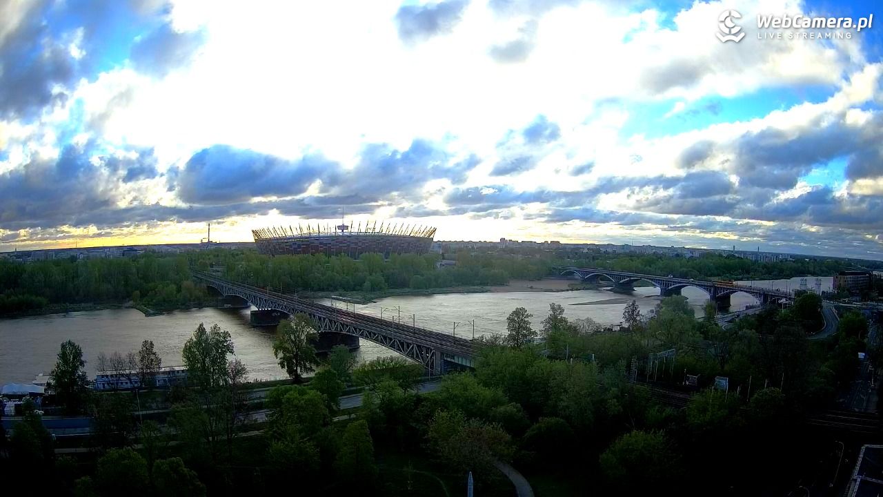 Warszawa - widok na Stadion Narodowy - 26 kwiecień 2026, 06:22