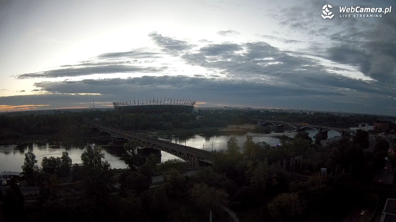Warszawa - widok na Stadion Narodowy - 08 wresień 2026, 05:45