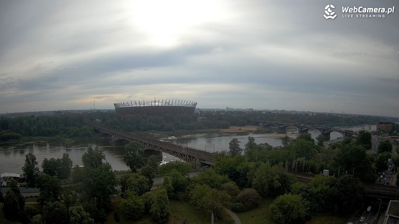 Warszawa - widok na Stadion Narodowy - 10 czerwiec 2026, 06:56
