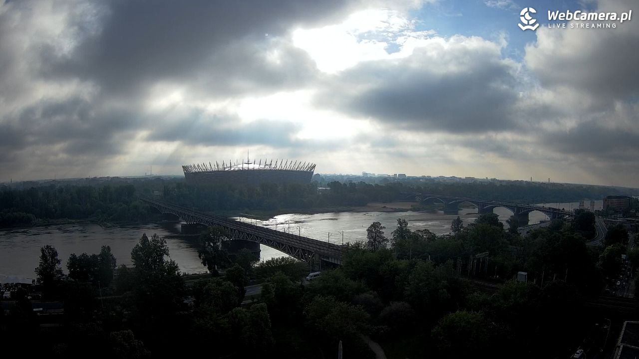 Warszawa - widok na Stadion Narodowy - 08 czerwiec 2026, 06:56