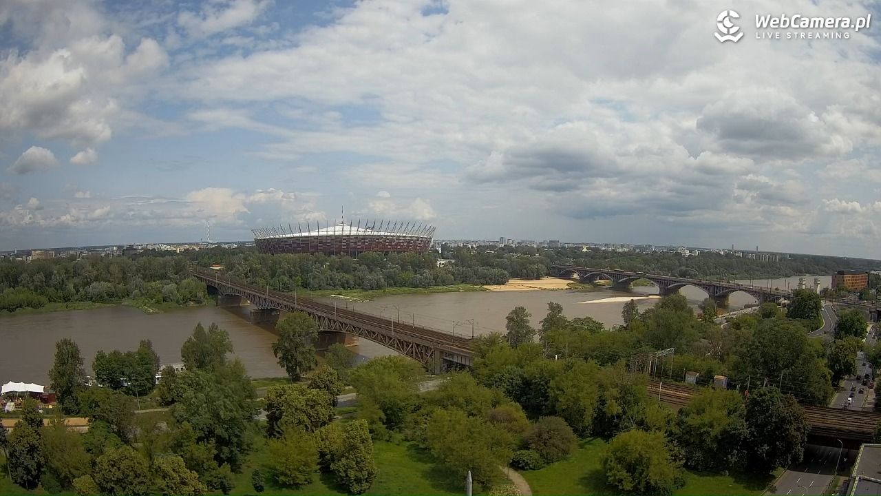 Warszawa - widok na Stadion Narodowy - 11 czerwiec 2025, 13:32