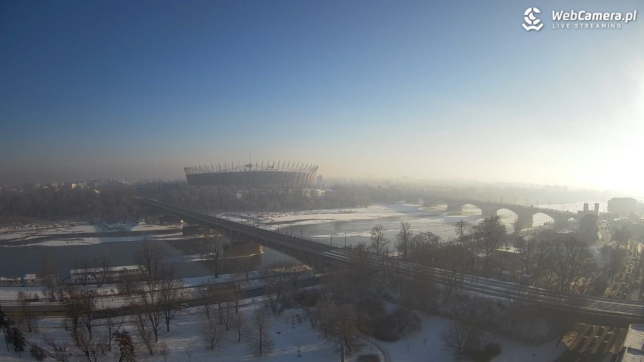 Warszawa - widok na Stadion Narodowy - 20 styczeń 2026, 09:34