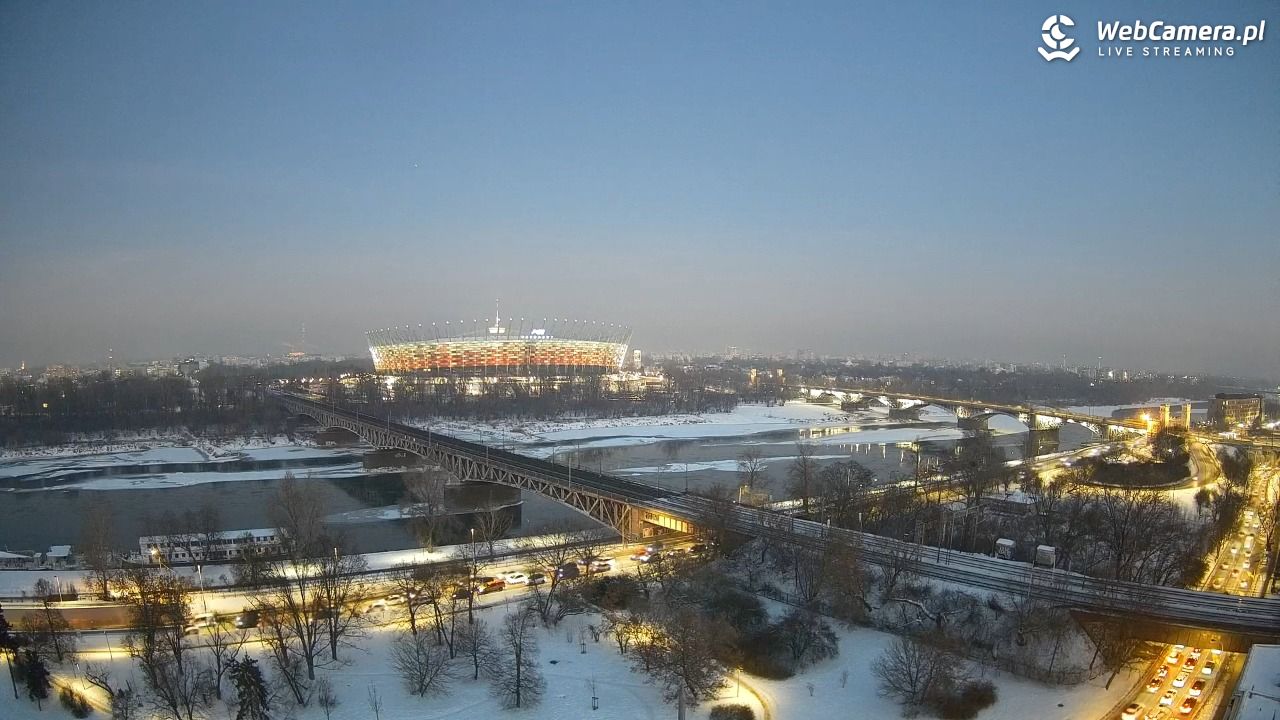 Warszawa - widok na Stadion Narodowy - 20 styczeń 2026, 10:21