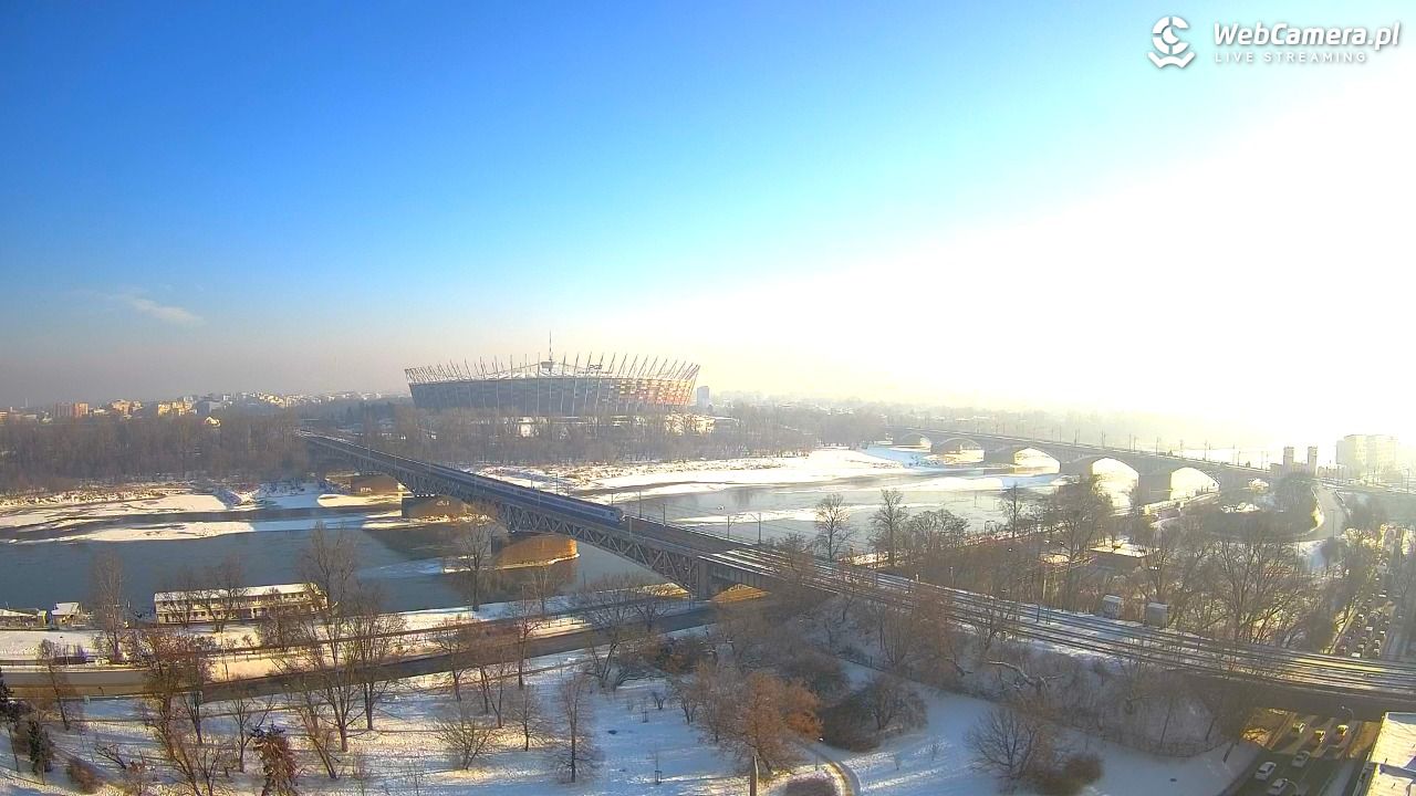 Warszawa - widok na Stadion Narodowy - 22 styczeń 2026, 10:23