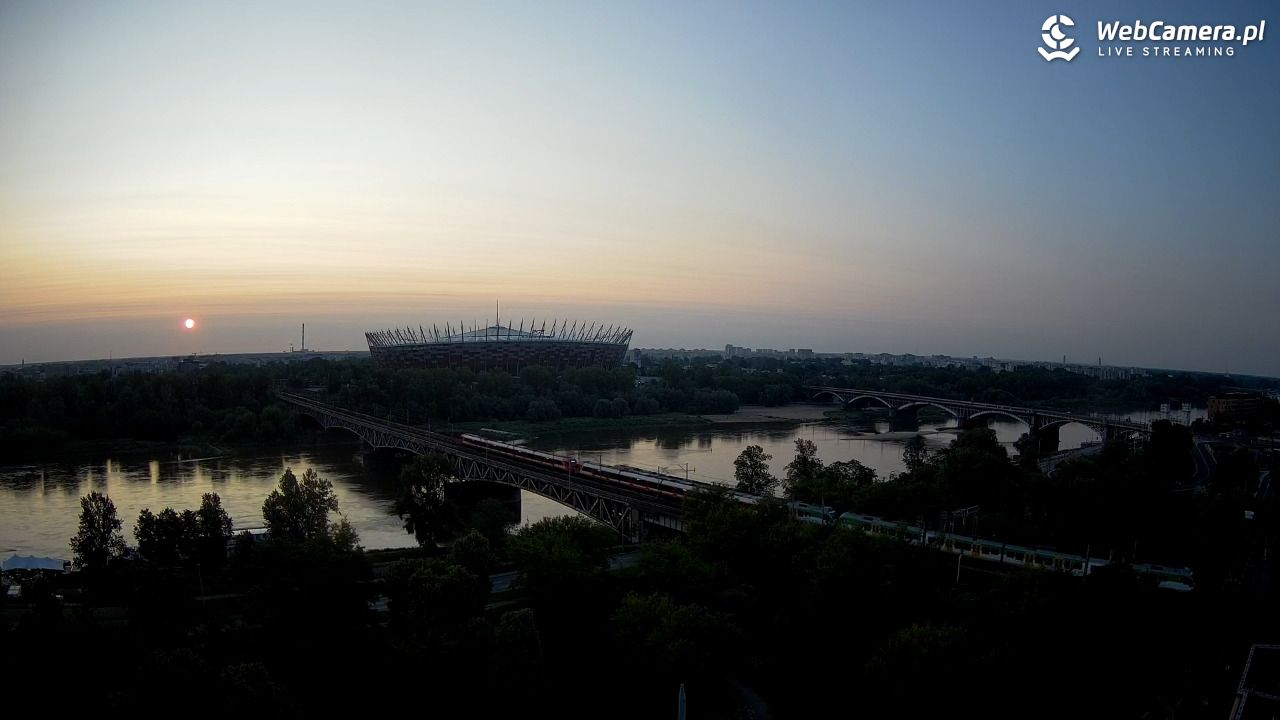 Warszawa - widok na Stadion Narodowy - 10 czerwiec 2025, 04:38