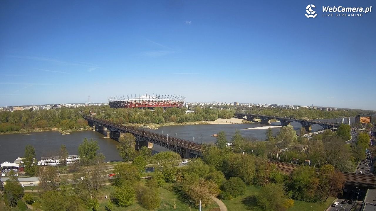 Warszawa - widok na Stadion Narodowy - 23 kwiecień 2026, 14:54