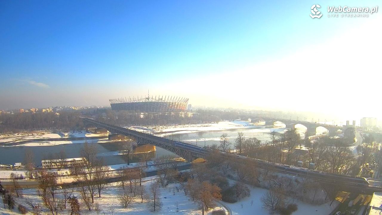 Warszawa - widok na Stadion Narodowy - 22 styczeń 2026, 10:18