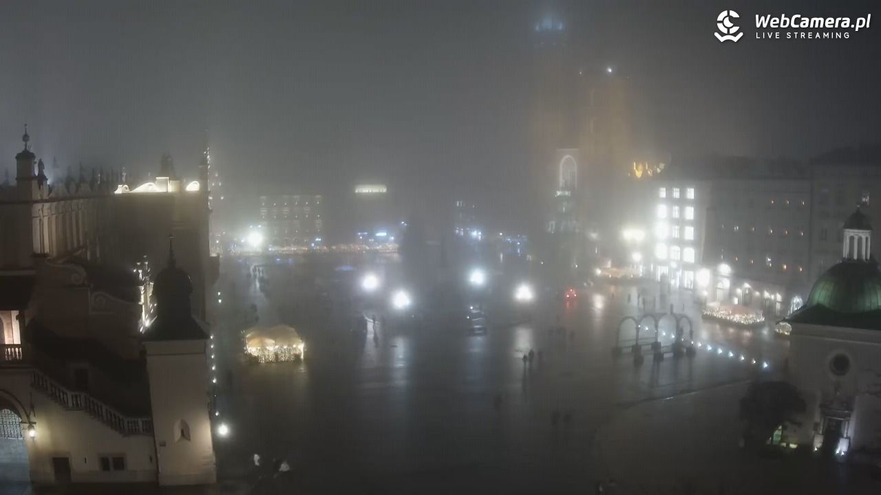 Kraków - widok na Rynek z hotelu - 04 grudzień 2025, 21:33