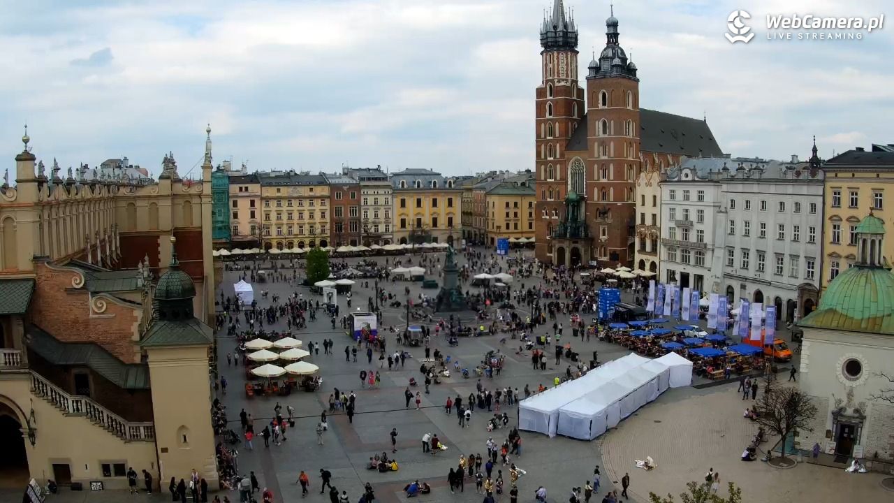 Kraków - widok na Rynek z hotelu - 19 kwiecień 2026, 15:23