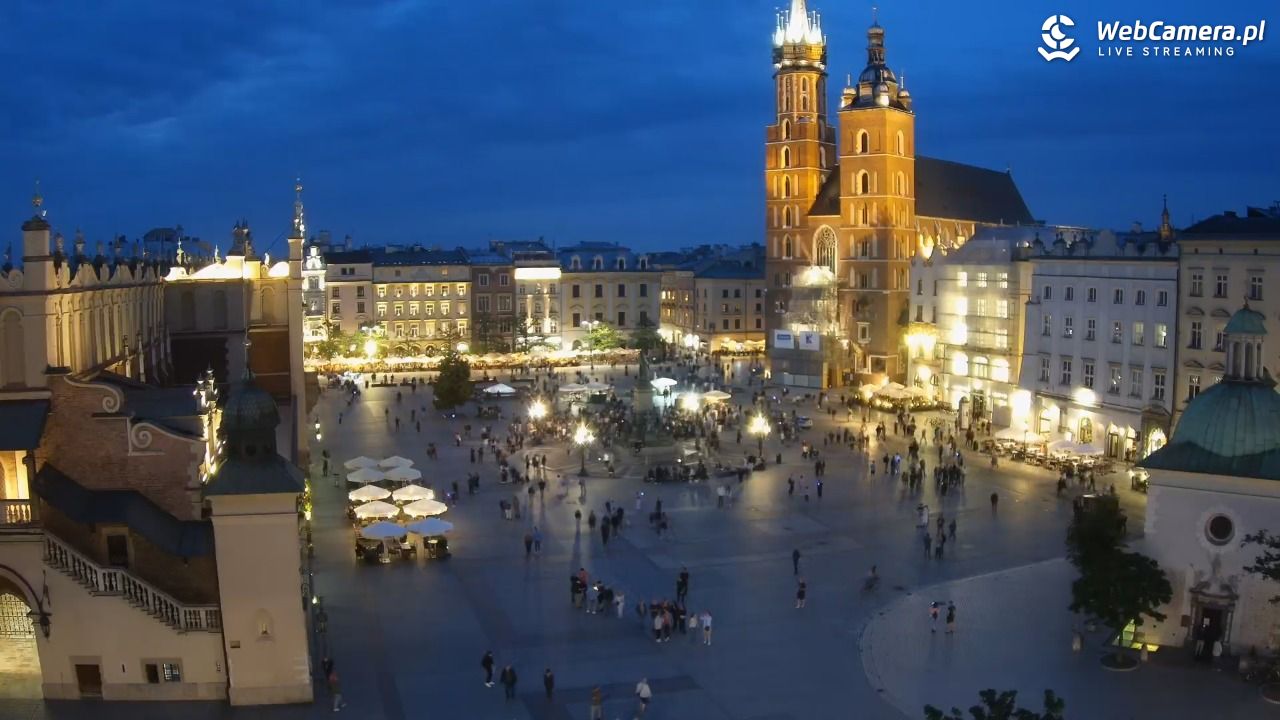 Kraków - widok na Rynek z hotelu - 04 czerwiec 2026, 21:21