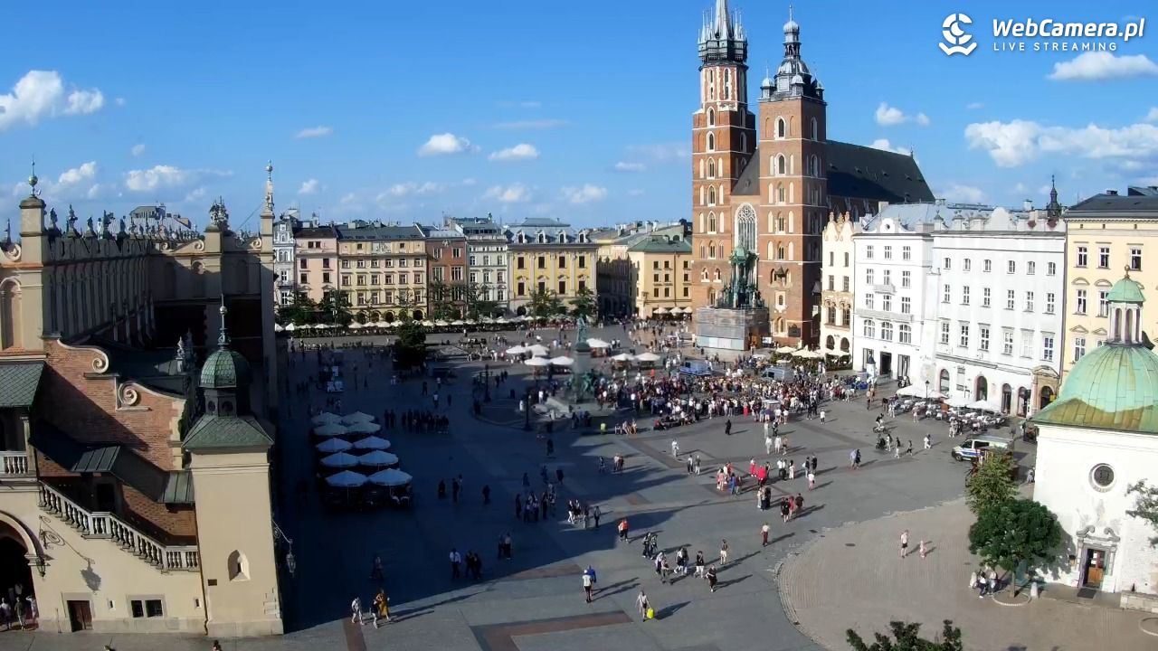 Kraków - widok na Rynek z hotelu - 20 lipiec 2026, 17:53