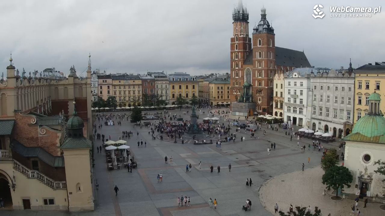 Kraków - widok na Rynek z hotelu - 19 lipiec 2026, 19:27