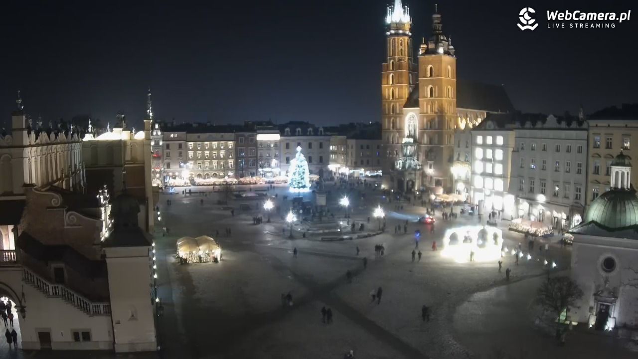 Kraków - widok na Rynek z hotelu - 17 styczeń 2026, 17:29