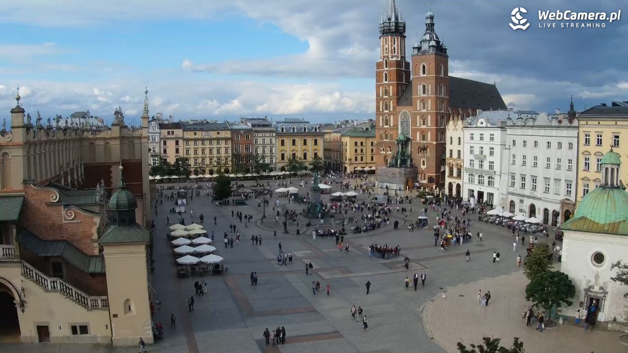 Kraków - widok na Rynek z hotelu - 21 lipiec 2026, 18:03