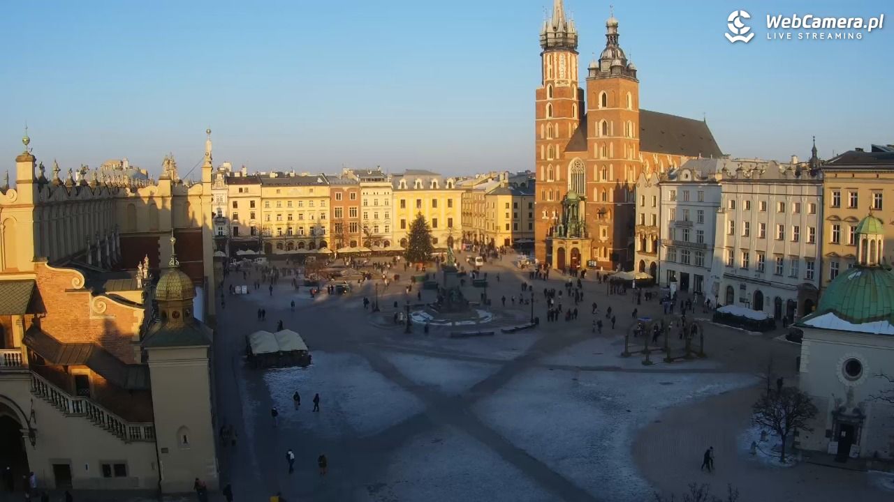 Kraków - widok na Rynek z hotelu - 18 styczeń 2026, 15:03